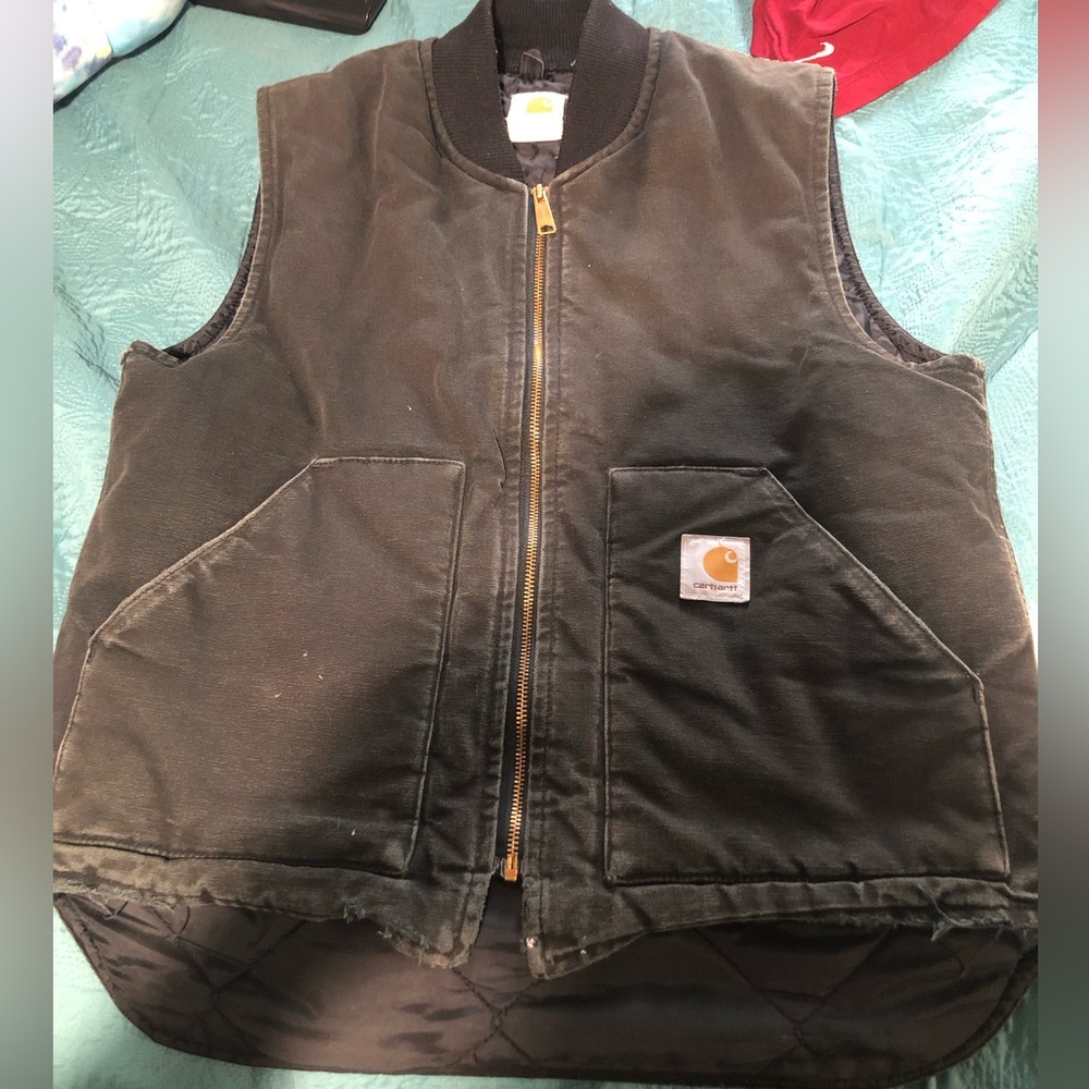 Carhartt Black Quilted Vest